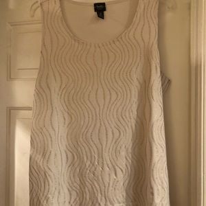 Cream and gold tank by Chico’s